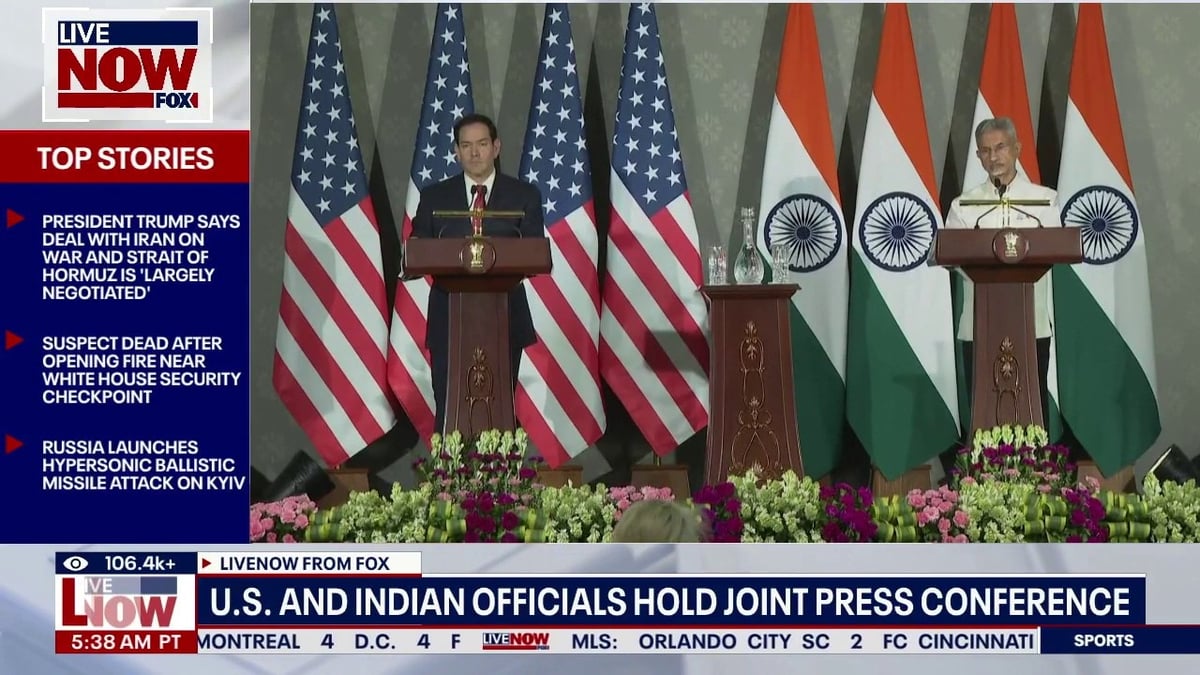 Rubio Delivers Remarks In New Delhi