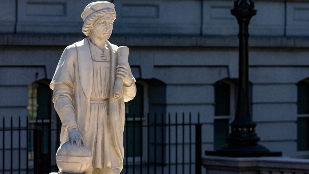 Columbus Statue at White House Symbolizes More Than Marble