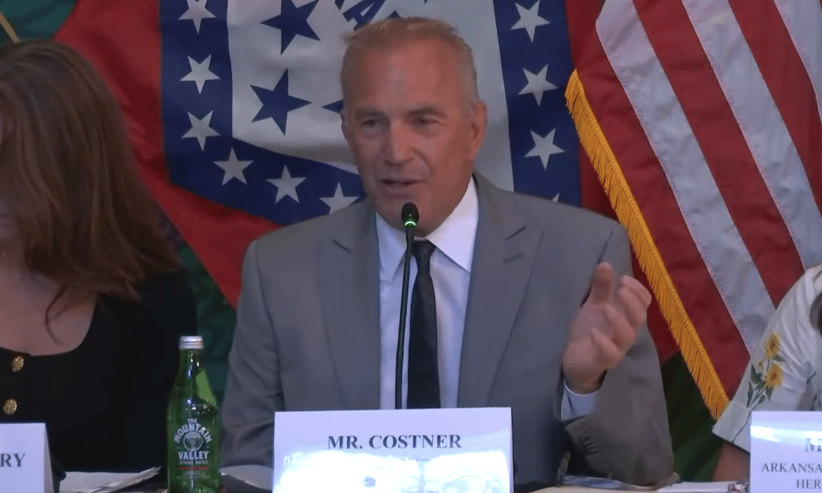 Kevin Costner Visits Hot Springs for Outdoor Act Campaign