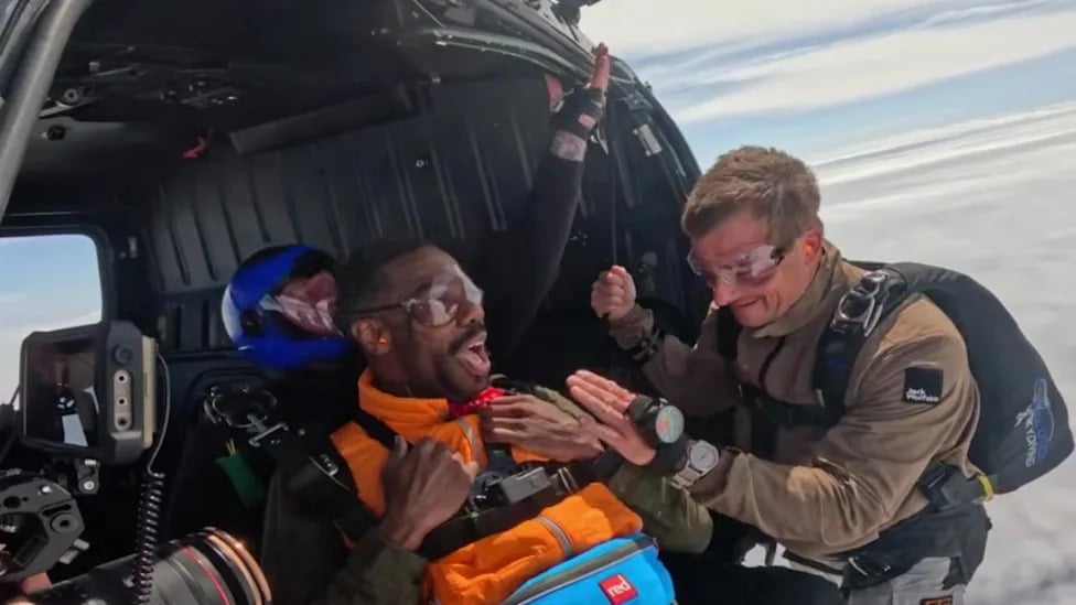 Colman Domingo Takes On Bear Grylls' Extreme Skydiving Challenge